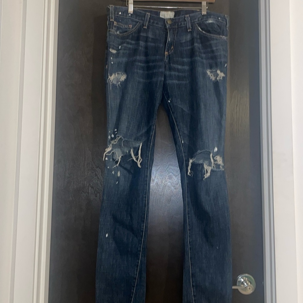 Current Elliot Distressed Skinny Jeans!